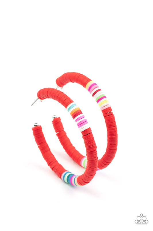 Colorfully Contagious - Red Paparazzi Jewelry