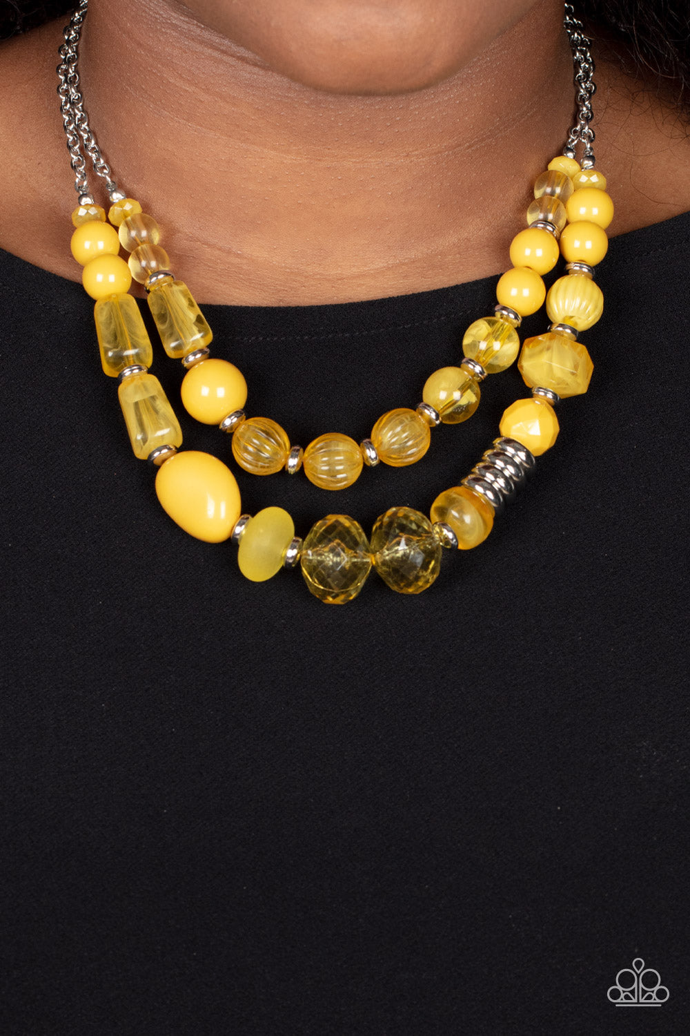Pina Colada Paradise - Yellow Paparazzi Jewelry-1185