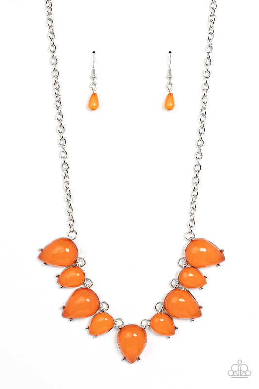 Pampered Poolside - Orange Paparazzi Jewelry