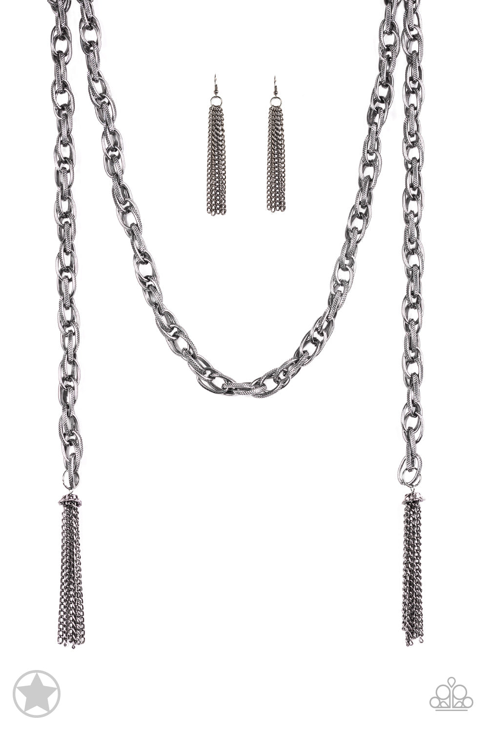 SCARFed for Attention - Gunmetal Paparazzi Jewelry