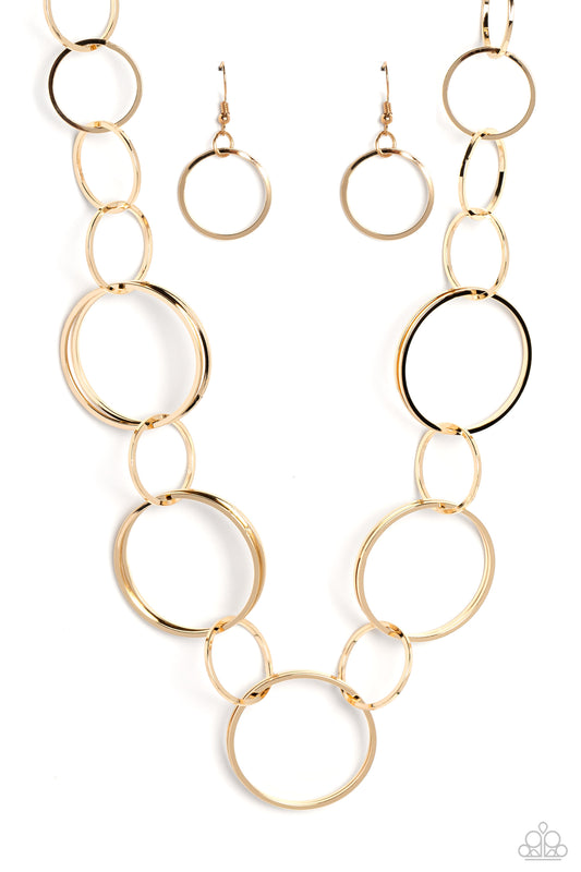 Shimmering Symphony - Gold Paparazzi Jewelry